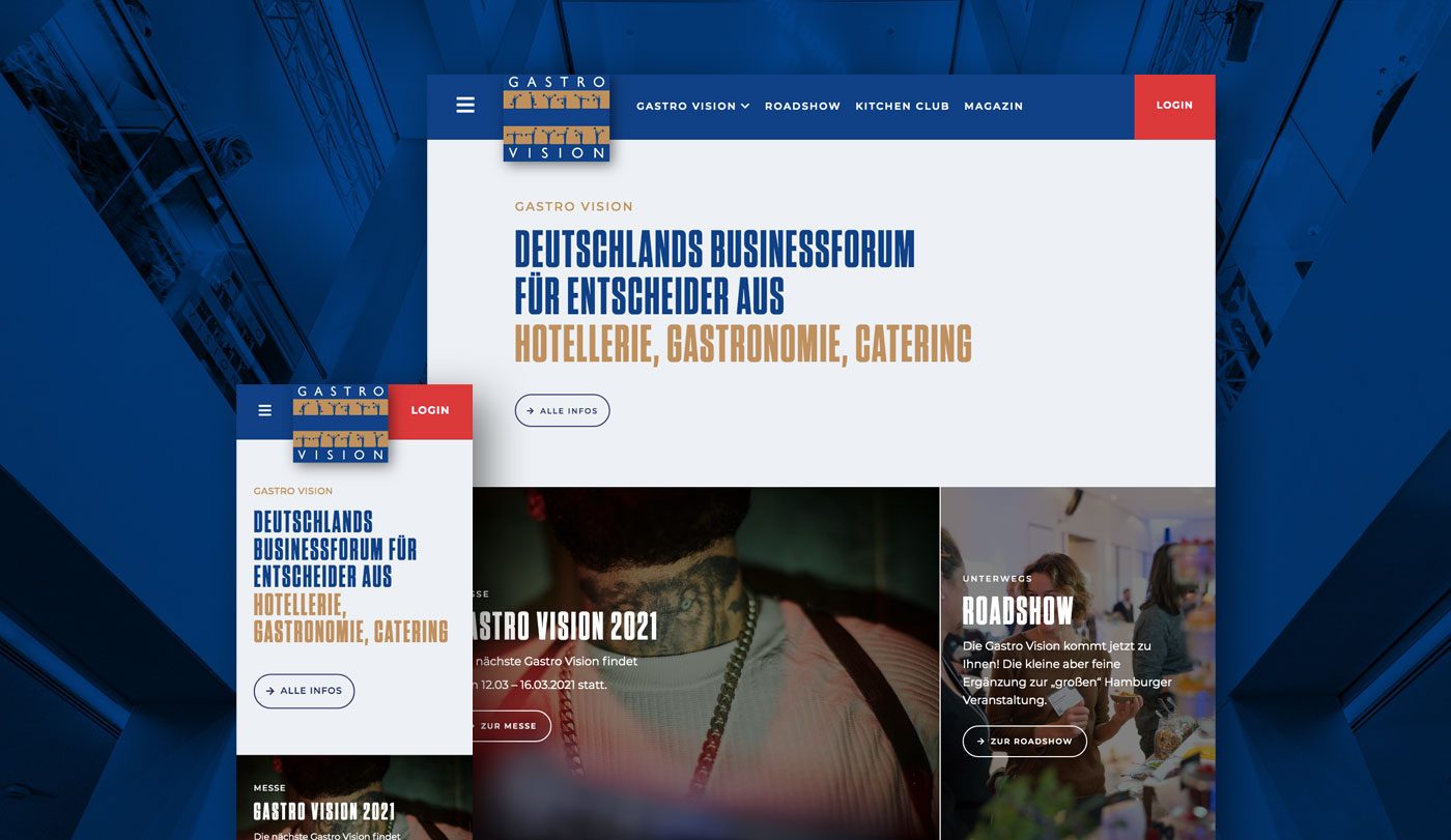 Gastro Vision Redesign Webseite