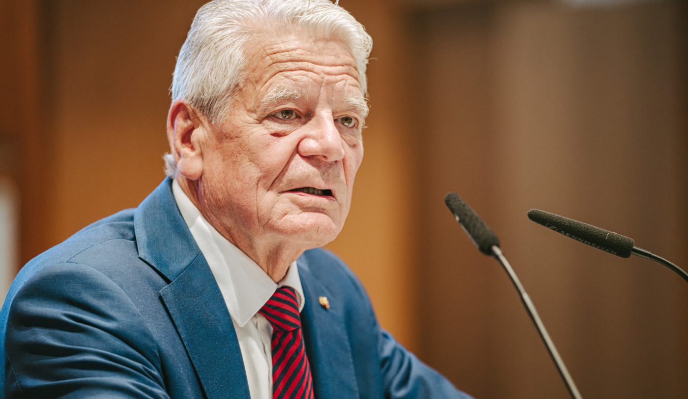 Joachim Gauck – Arno-Esch-Symposium „Demokratie unter Druck“ | Eventfotograf Hamburg | Foto: Jan Wagner, Brandmeister Photography